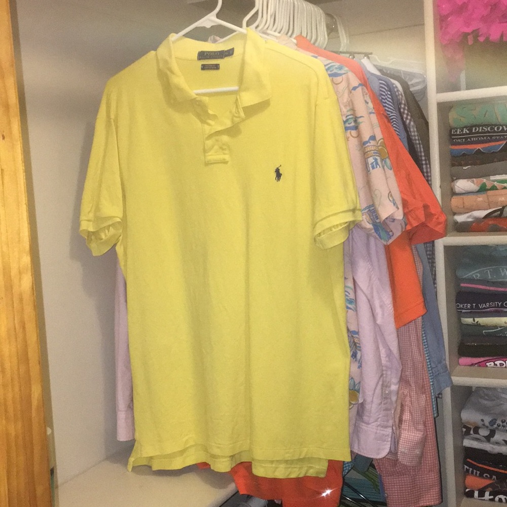 POLO Ralph Lauren yellow polo shirt